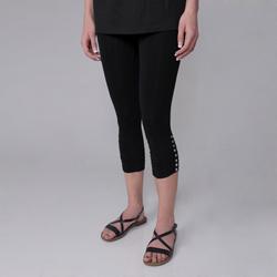 Journee Collection Junior's Rhinestone Accent Ruched Leggings (One Size)