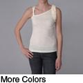 Coolwear Junior's Asymmetric Neck Knit Top
