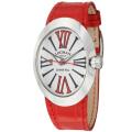 Locman Women's 'Glamour' Stainless Steel and Leather Quartz Watch