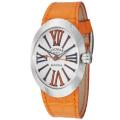 Locman Women's 'Glamour' Stainless Steel and Leather Quartz Watch