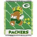 Northwest Green Bay Packers Woven Jacquard Acrylic Baby Blanket