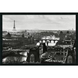 'Paris France (B&W)' Framed Art Print