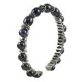 Pearls For You Silver Black Freshwater Pearl Cuff (6.5-7.5 mm)