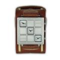 Nemesis Men's Signature World 3-zone Brown Leather Band Watch