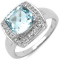 Sterling Silver Blue Topaz Ring