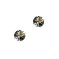 10k Yellow Gold Aquamarine Stud Earrings