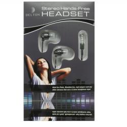 Delton Stereo Handsfree Black Headset for Verizon iPhone 4