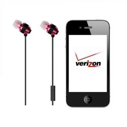 Delton Stereo Handsfree Pink Headset for Verizon iPhone 4