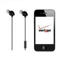 Delton Stereo Handsfree Black Headset for Verizon iPhone 4