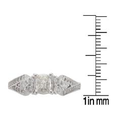 14k White Gold 3/4 TDW Diamond Engagement Ring (H-I, I1)