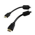 AMC 3-foot Mini HDMI Gold Plated Connector Cable with Ethernet and Ferrites