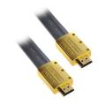 AMC 50-foot Gold Metal Hood HDMI Flat Cable with Ethernet