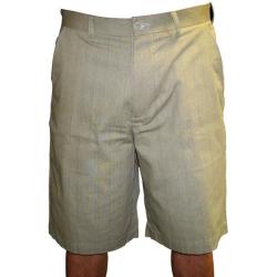 London Fog Men's Ashworth Flat Front Cotton Plaid Shorts 