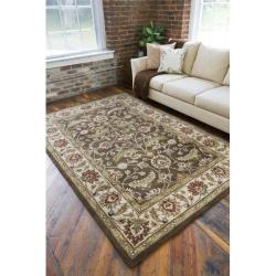 Hand-tufted Brute Brown Wool Rug (9' x 12')