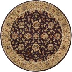 Hand-tufted Casa Plum Wool Rug (4' Round)
