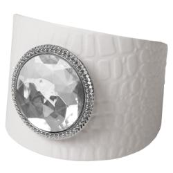 Journee Collection Women's Large Rhinestone Accent Cuff
