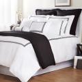 Two Twin index Black Stripe Baratto Stitch Twin-size 2-piece Duvet Cover Set