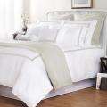 Ecru Stripe Baratto Stitch King-size 3-piece Duvet Cover Set