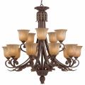 Vienna Weathered Bronze 15-light Chandelier