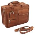 Vaquetta Handcrafted Urban 14-inch Top-grain Leather Briefcase