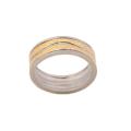 Two-tone Etched Design Wedding-style Band