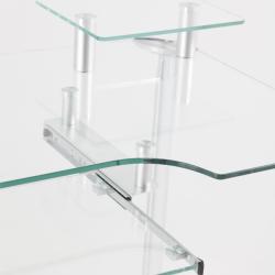 Aja Glass Computer Desk