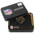 Jacksonville Jaguars Men's Black Leather Tri-fold Wallet