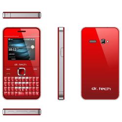 dr. Tech IP88 Dual SIM Unlocked Red Cell Phone with Micro 2GB Memory Card