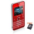 dr. Tech IP88 Dual SIM Unlocked Red Cell Phone with Micro 2GB Memory Card