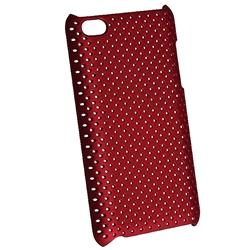 Red Rubber Coated Case for Apple iPod touch 4th Gen
