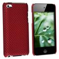 Red Rubber Coated Case for Apple iPod touch 4th Gen