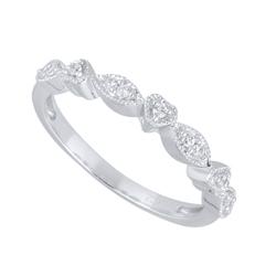 Sterling Silver 1/8ct TDW White Diamond Band (I-J,I2-I3)
