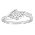 Sterling Silver 1/8ct TDW White Diamond Promise Ring (I-J, I1-I2)
