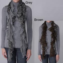 Journee Collection Women's Zebra Print Mesh Scarf