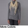 Journee Collection Women's Geometric Pattern Mesh Scarf