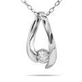 10k White Gold 1/4ct TDW White Diamond Necklace (I-J, I1-I2)