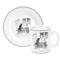 Knowledge fish plate base Konitz New Yorker Collection 'Nobody Knows You're a Dog' Mug and Plate Set