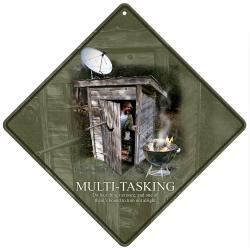 Rico Industries Multi-tasking Metal Crossing Sign