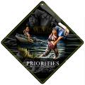 Rico Industries Priorities Metal Crossing Sign