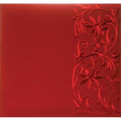 Grant Studios Red Embroidered Postbound Album