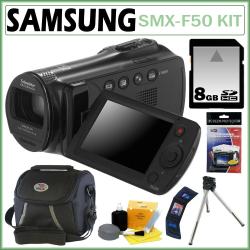Samsung SMX-F50 Black Digital Camcorder with 8GB Kit
