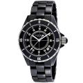 Akribos XXIV Women's Quartz Date Midsize Ceramic Bracelet Watch