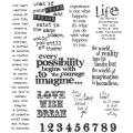 Wood Rolltop desk helpful sources Tim Holtz Large 'Stuff 2 Say' Cling Rubber Stamp Set