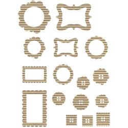 Jillibean Soup Frames Corrugated Die-cut Shapes (Pack of 20)