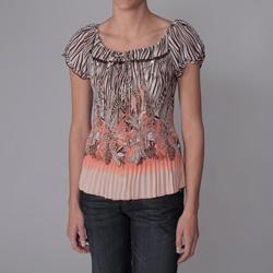 Piano Junior's Embellished Collar Crinkle Blouse
