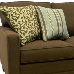 Summit Brown Fabric Sofa and Loveseat