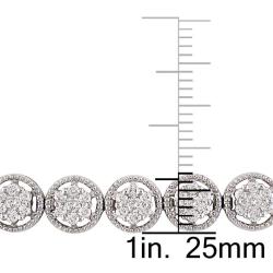 18k White Gold 2 3/4ct TDW Diamond Tennis Bracelet (G-H, SI1-SI2)