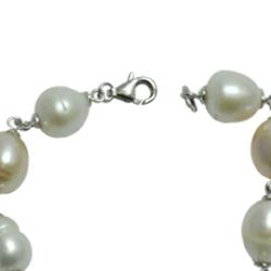 Pearls For You Sterling Silver Pastel Freshwater Pearl Bracelet (9-9.5 mm)