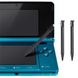 Black Plastic Stylus for Nintendo 3DS (Pack of 3)