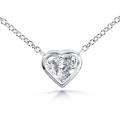 14k White Gold 1/2ct TDW Diamond Solitaire Necklace (H-I, SI1-SI2)